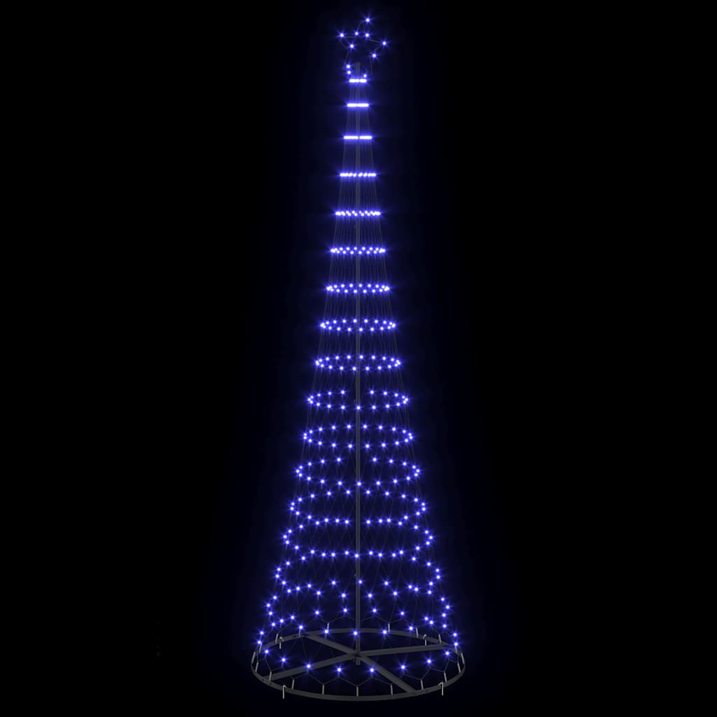 Albero di Natale LED Blu 302,5 cm Metallo