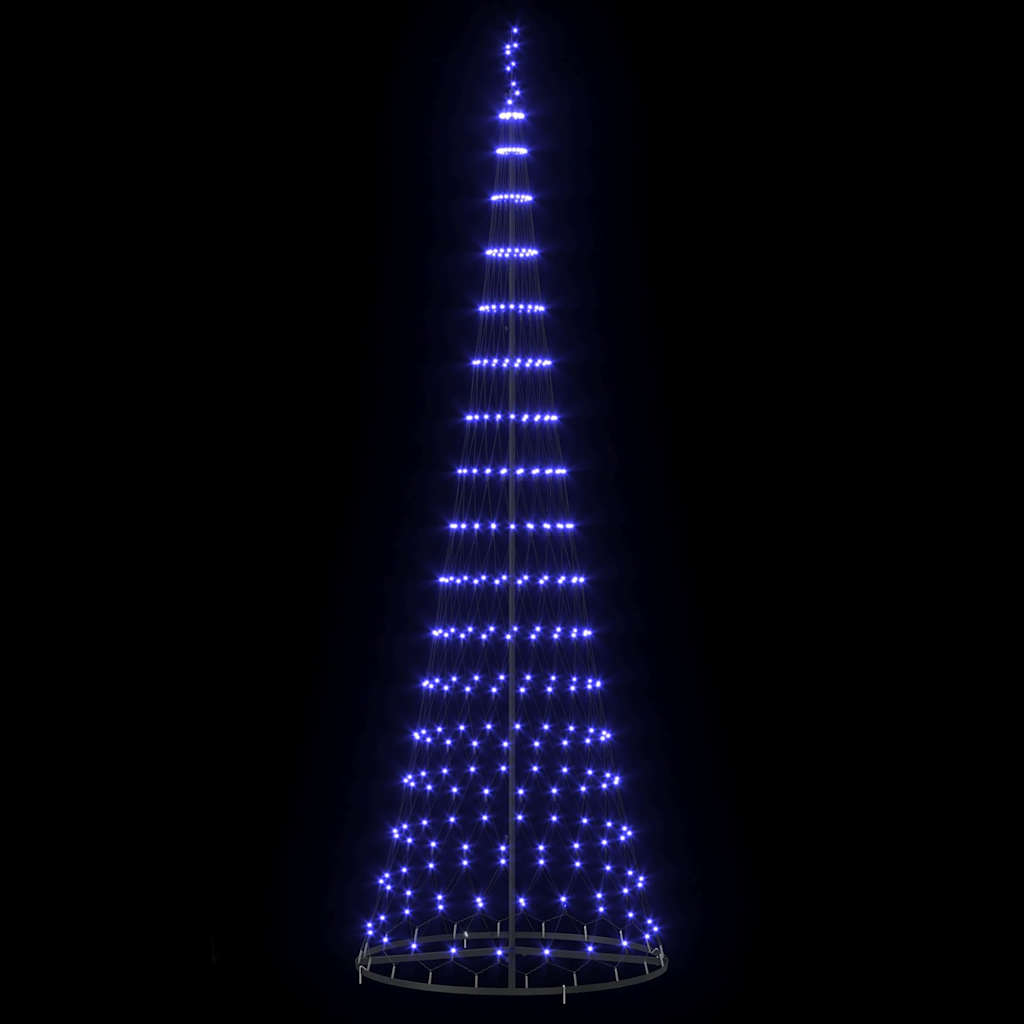 Albero di Natale LED Blu 302,5 cm Metallo