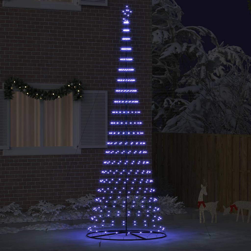 Albero di Natale LED con 455 LED Blu 399 cm Metallo