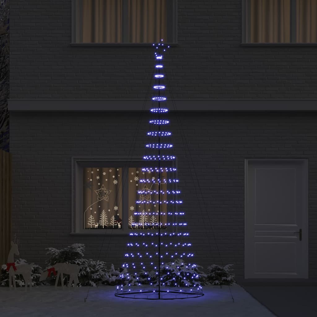 Albero di Natale LED con 455 LED Blu 399 cm Metallo