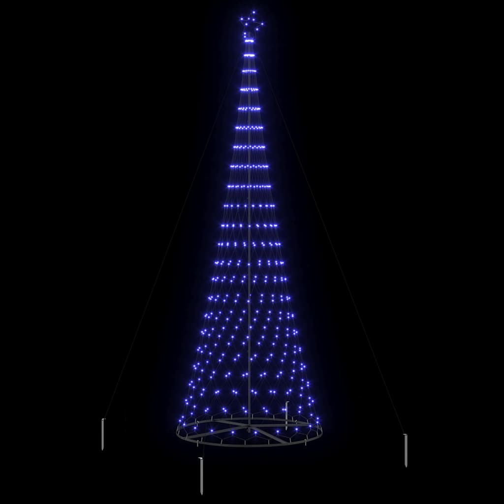 Albero di Natale LED con 455 LED Blu 399 cm Metallo