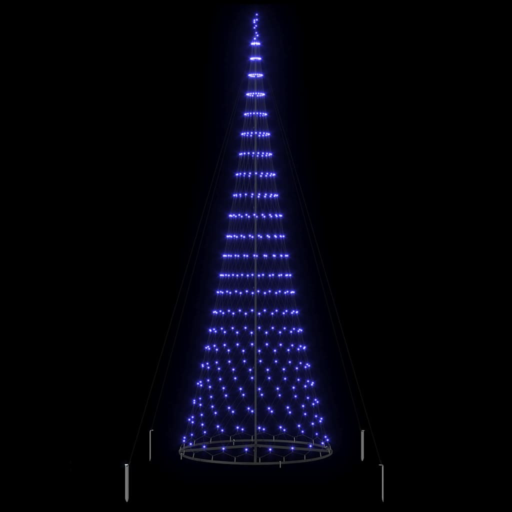 Albero di Natale LED con 455 LED Blu 399 cm Metallo