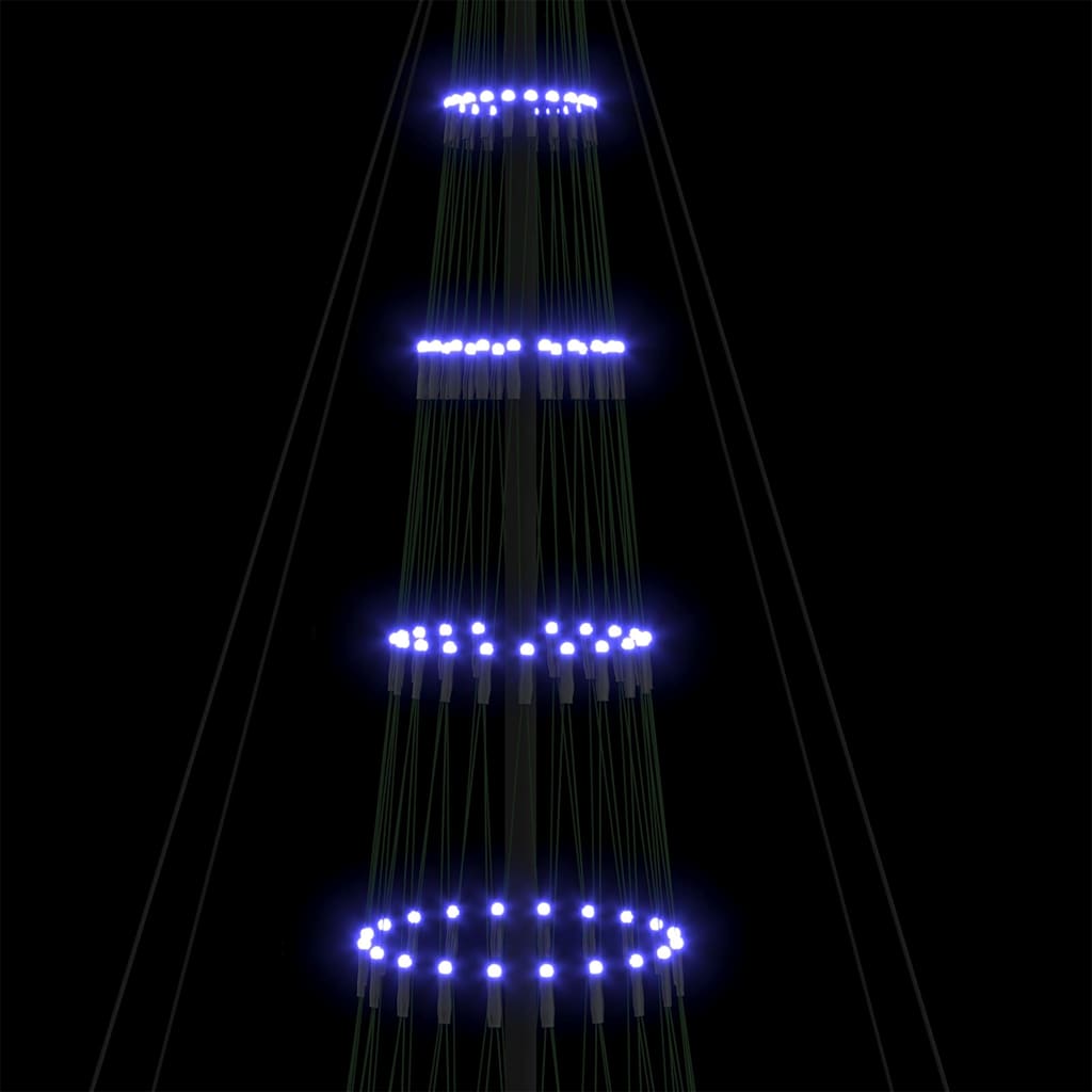 Albero di Natale LED con 455 LED Blu 399 cm Metallo
