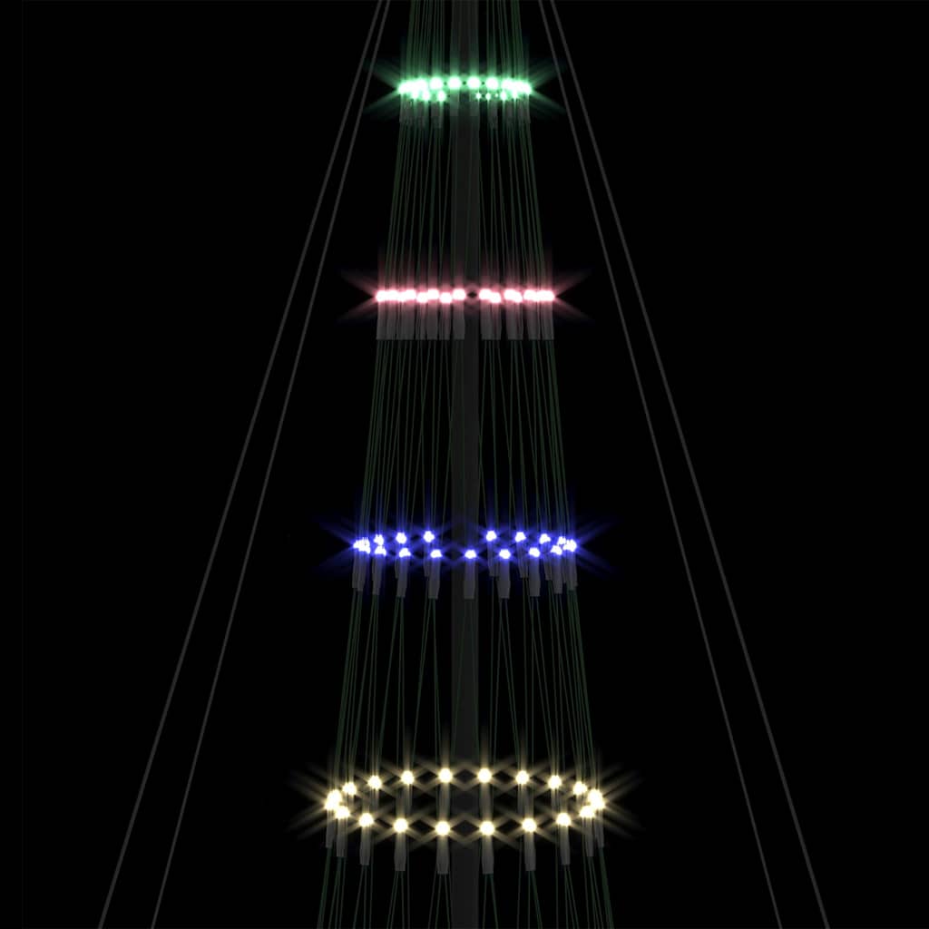 Albero di Natale LED Multicolore 399 cm Metallo
