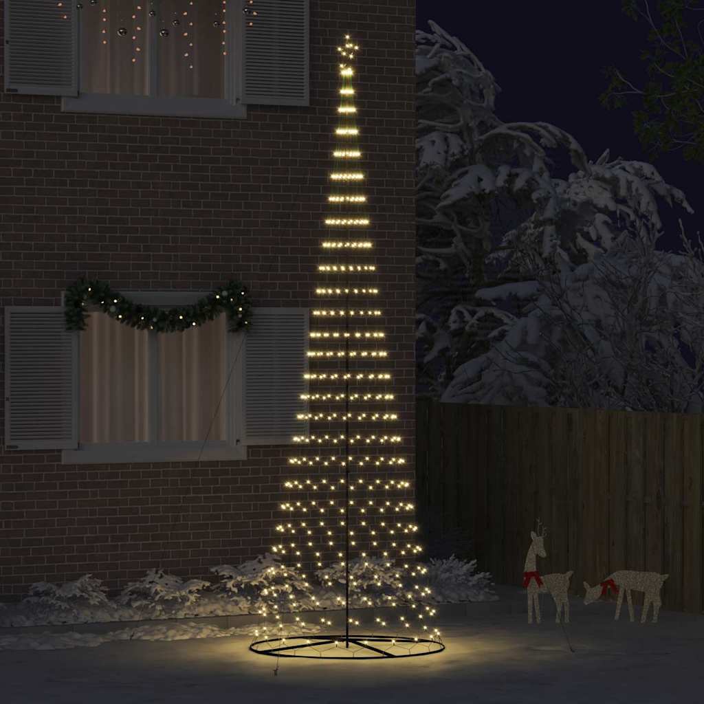 Albero di Natale LED Bianco caldo 500 cm Metallo