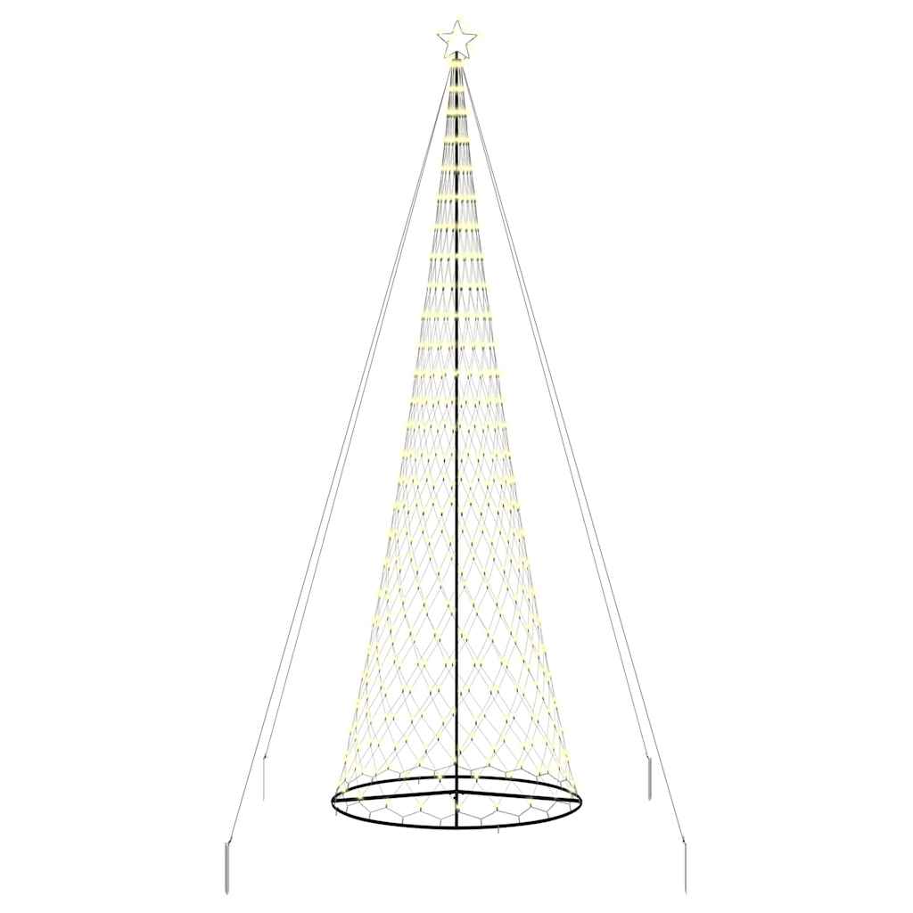 Albero di Natale LED Bianco caldo 500 cm Metallo