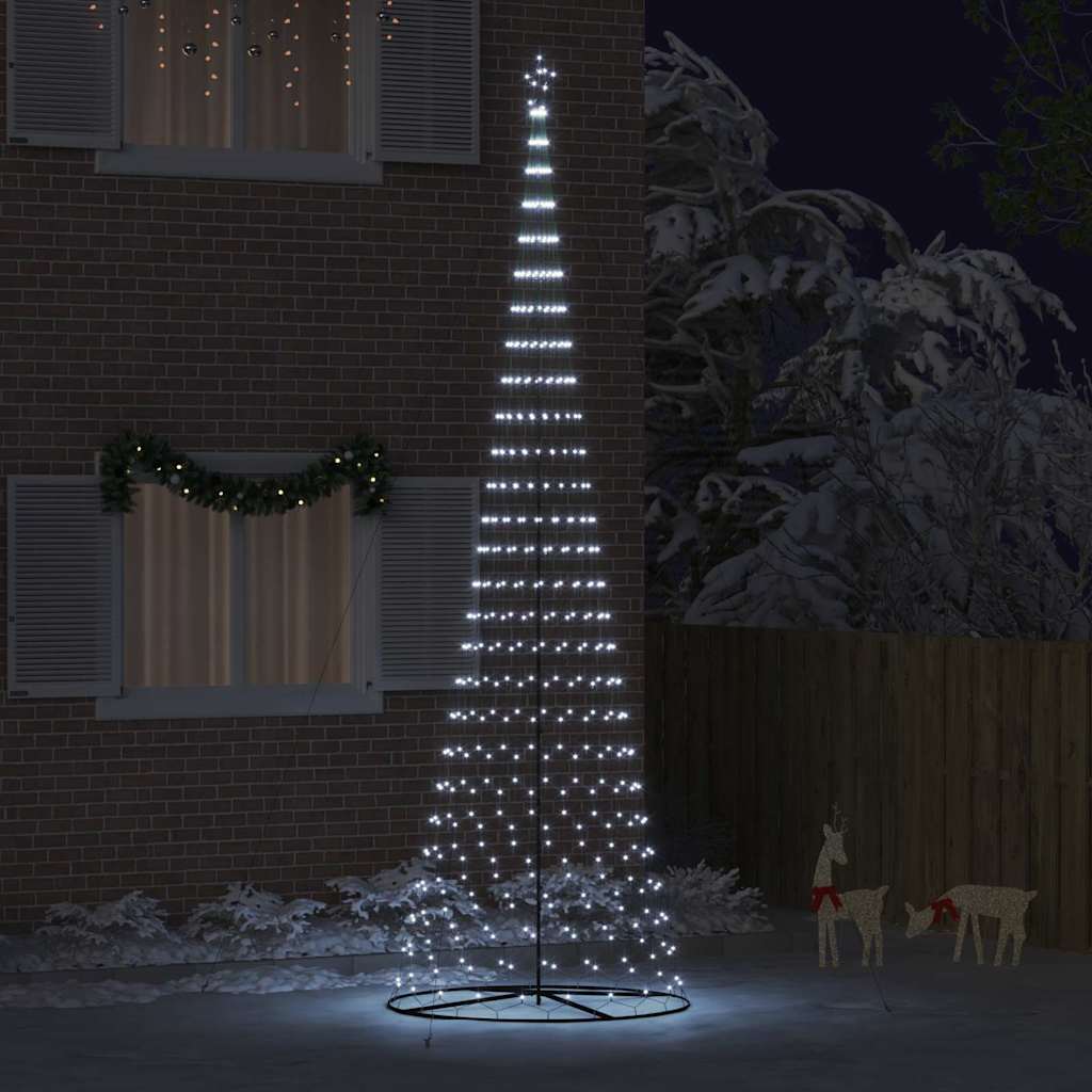 Albero di Natale LED Bianco freddo 500 cm Metallo