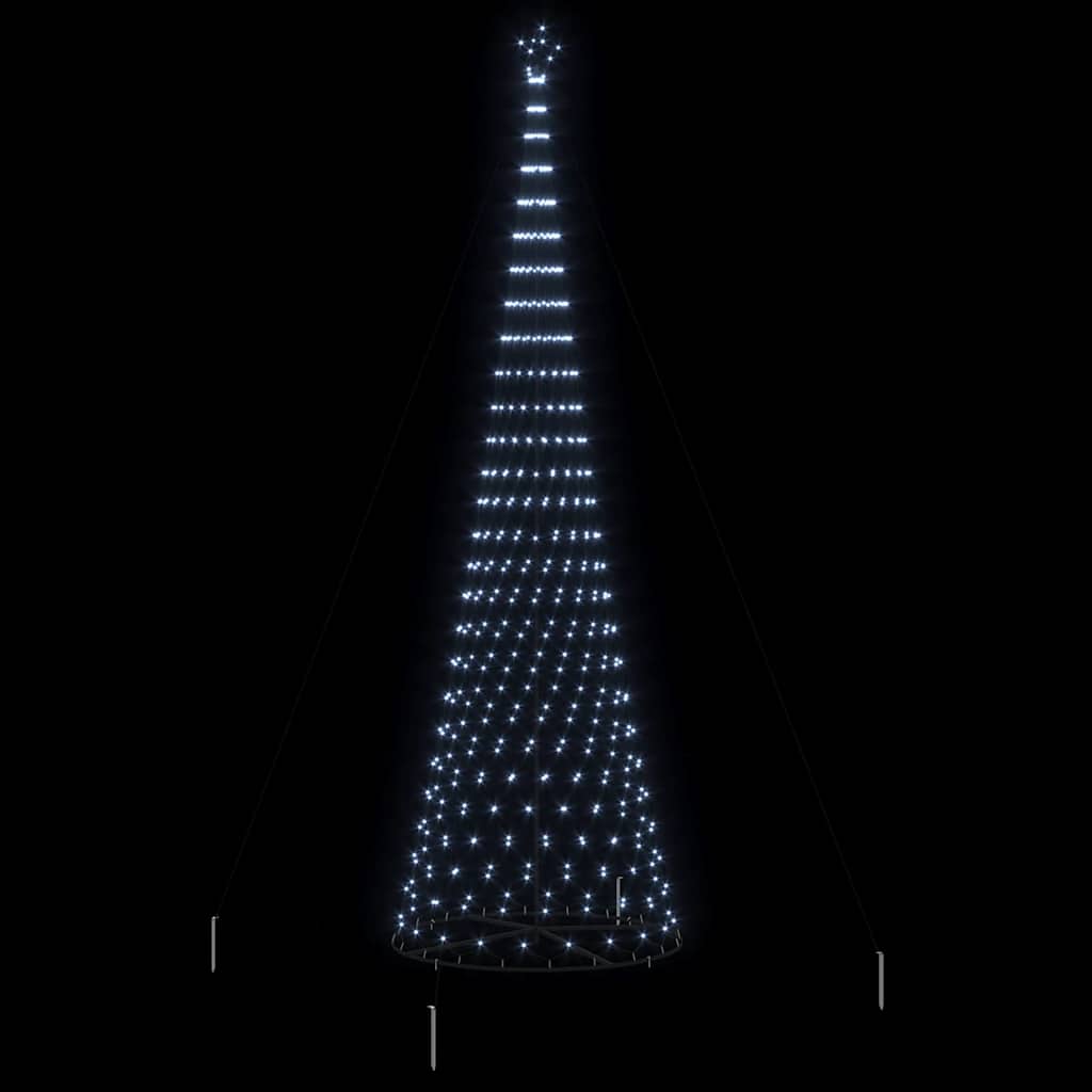 Albero di Natale LED Bianco freddo 500 cm Metallo
