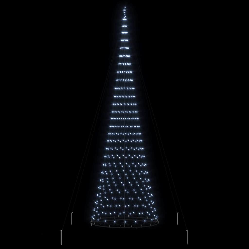 Albero di Natale LED Bianco freddo 500 cm Metallo