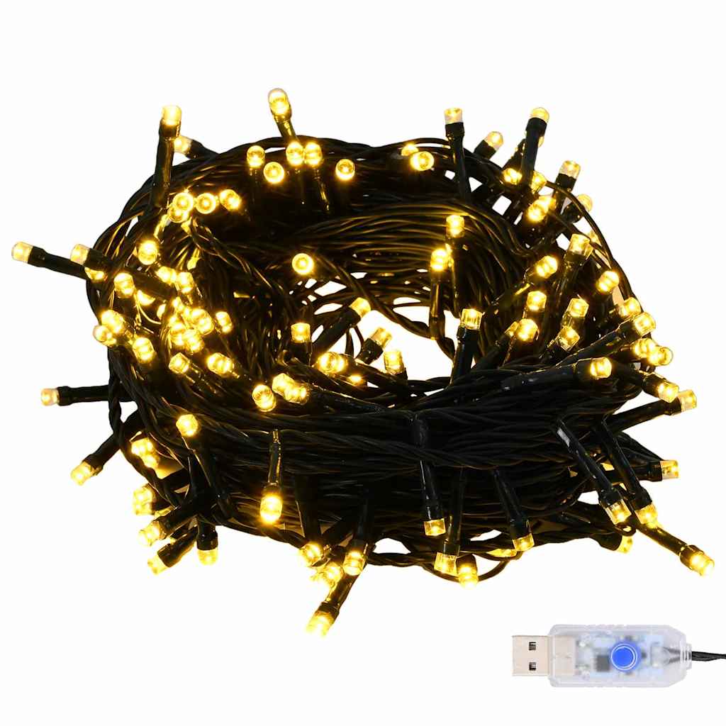 Set di Palle di Natale 61 pz 150 LED Bianco caldo Ø 6 cm