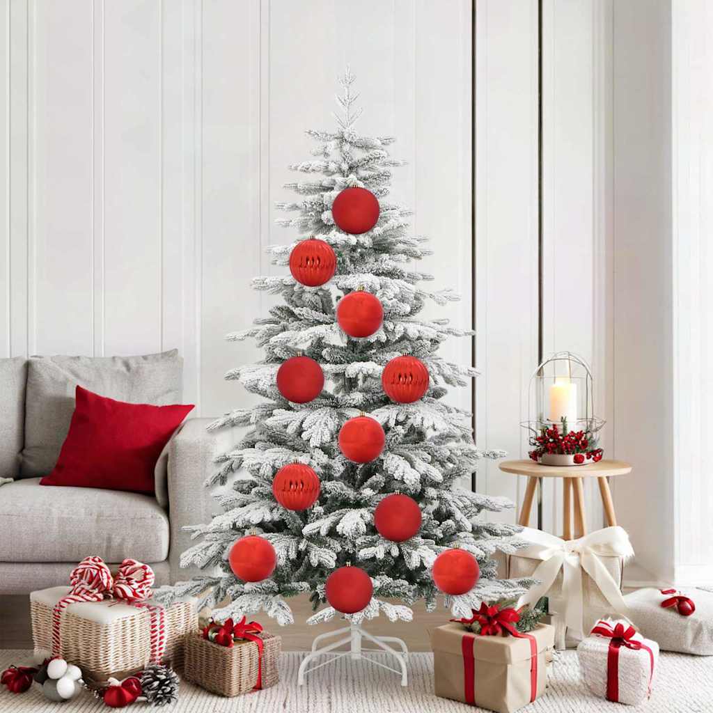 Set di palline di Natale XL 9 pz Rosso Ø 15 cm Plastica