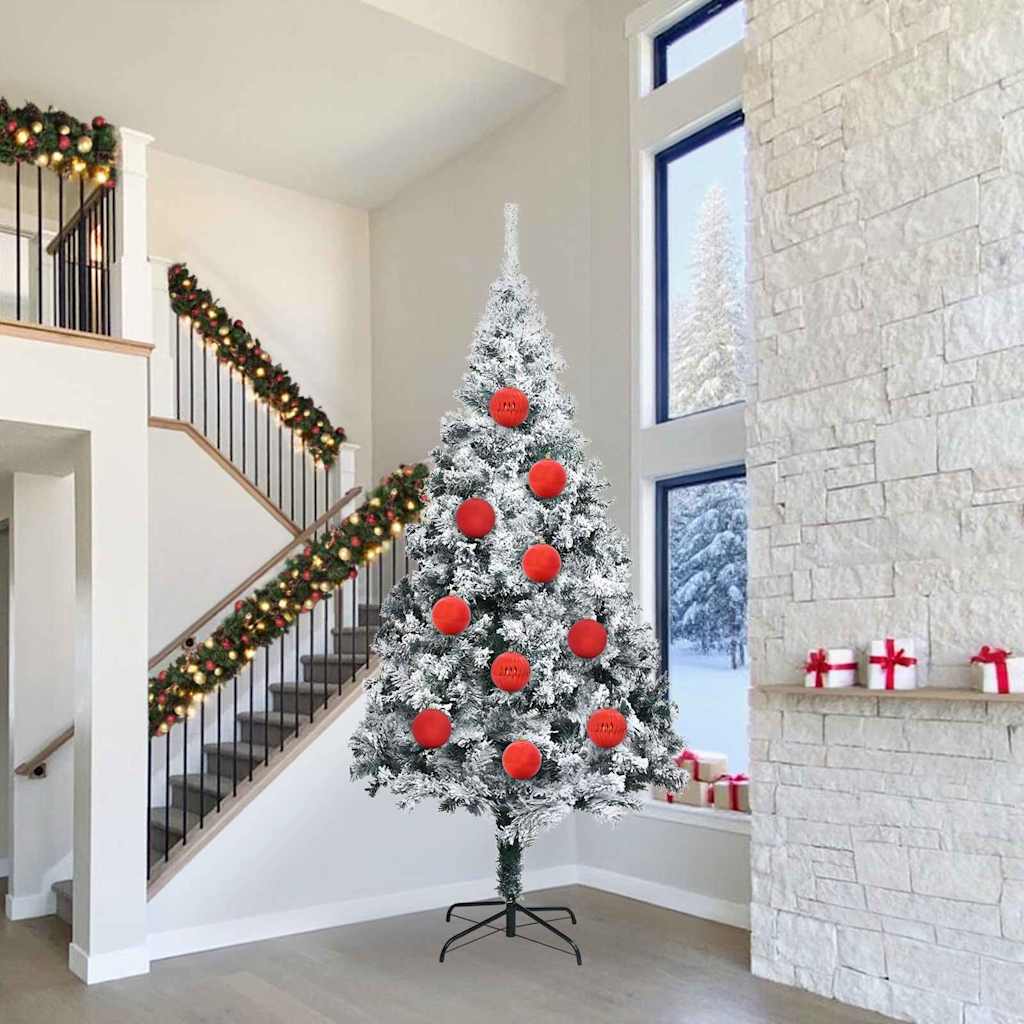 Set di palline di Natale XXL 4 pz Rosso Ø 20 cm Plastica