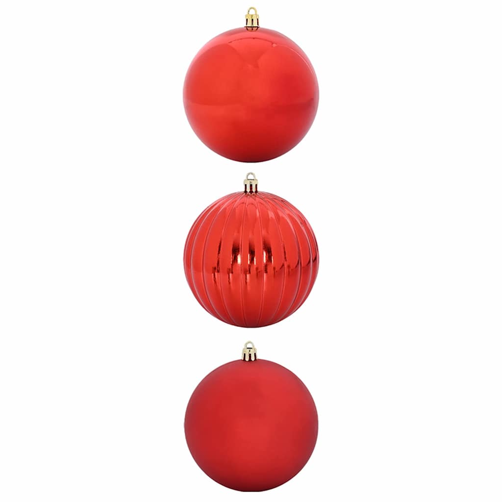 Set di palline di Natale XXL 3 pz Rosso Ø 25 cm Plastica