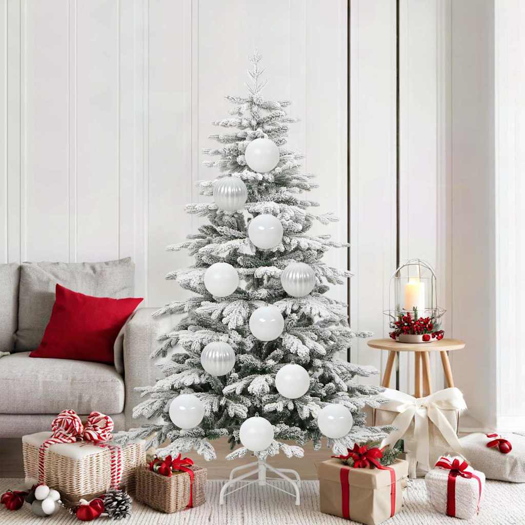 Set di palline di Natale XL 9 pz Bianco Ø 15 cm Plastica