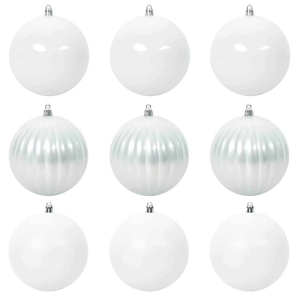 Set di palline di Natale XL 9 pz Bianco Ø 15 cm Plastica