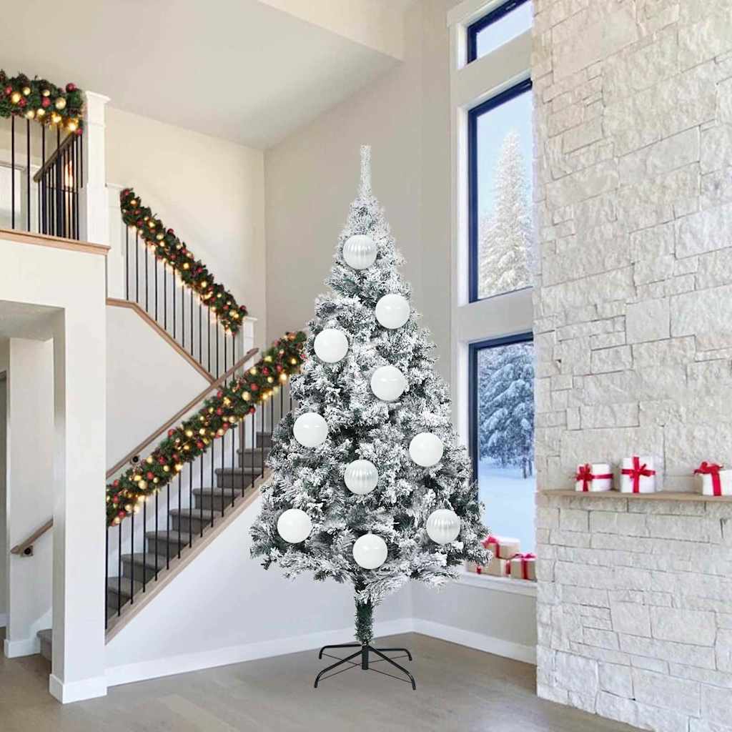 Set di palline di Natale XXL 3 pz Bianco Ø 25 cm Plastica