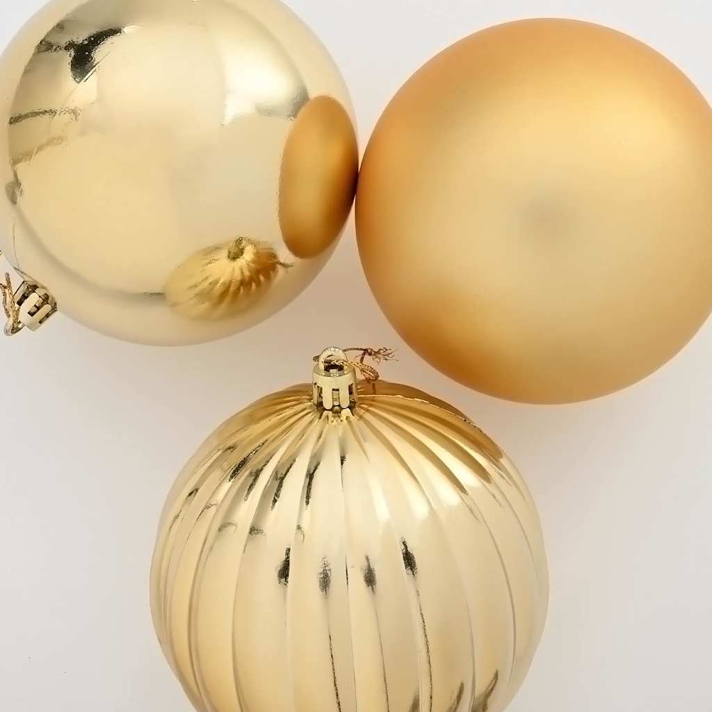 Set di palline di Natale XL 9 pz Oro Ø 15 cm Plastica