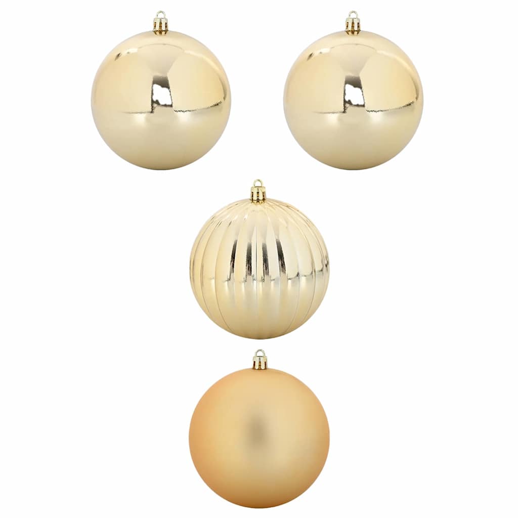 Set di palline di Natale XXL 4 pz Oro Ø 20 cm Plastica
