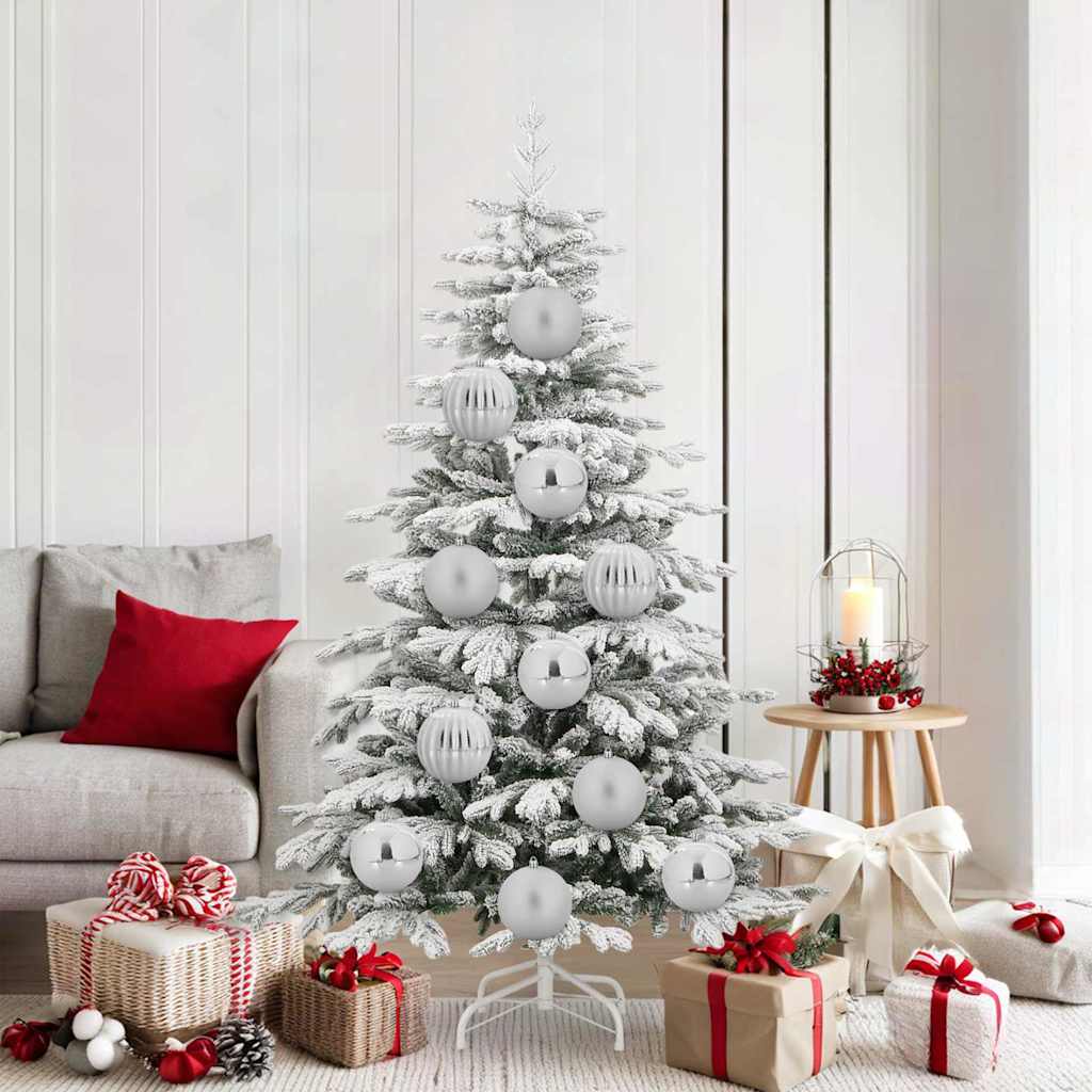 Set di palline di Natale XL 9 pz Argento Ø 15 cm Plastica