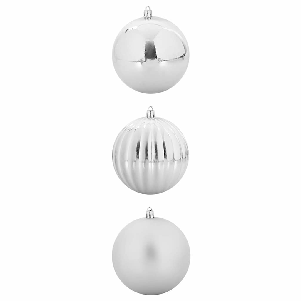 Set di palline di Natale XXL 3 pz Argento Ø 25 cm Plastica