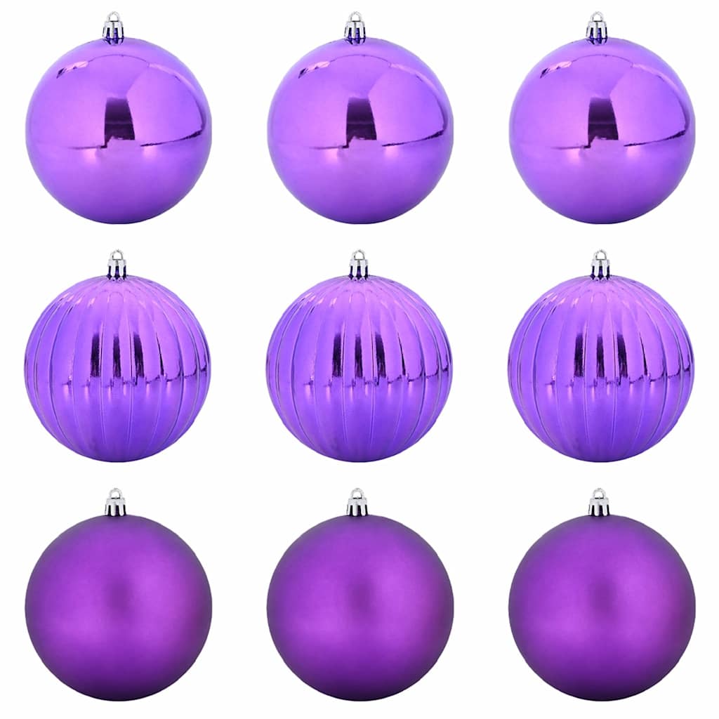Set di palline di Natale XL 9 pz Lillà Ø 15 cm Plastica
