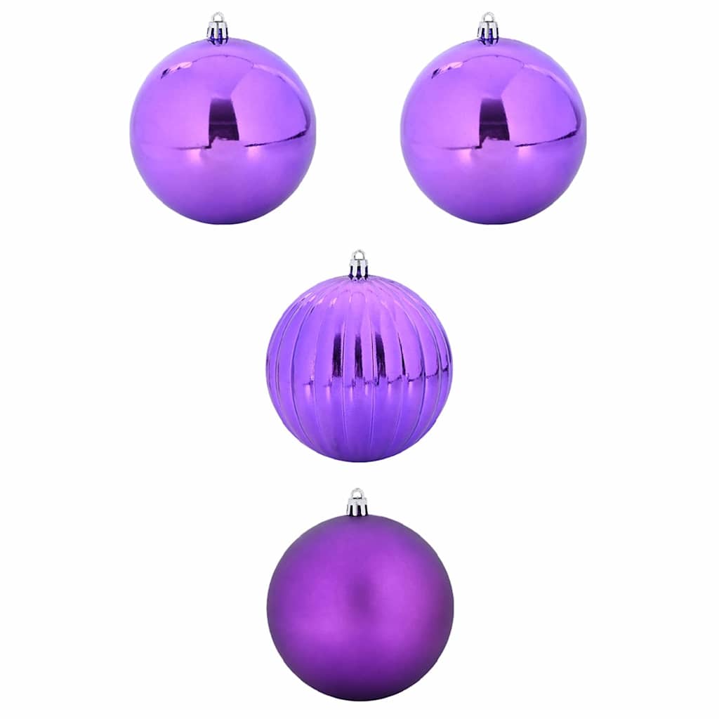 Set di palline di Natale XXL 4 pz Lillà Ø 20 cm Plastica