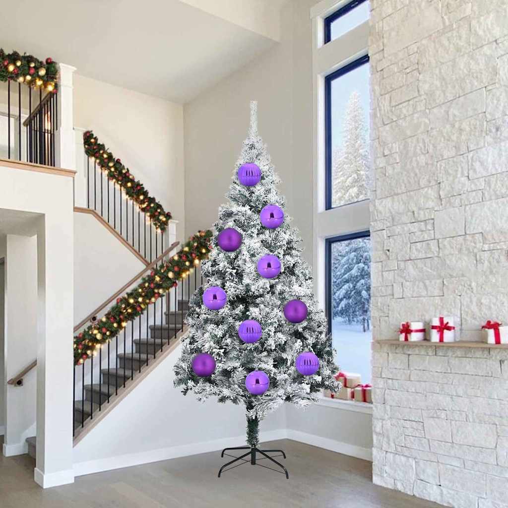 Set di palline di Natale XXL 3 pz Lillà Ø 25 cm Plastica