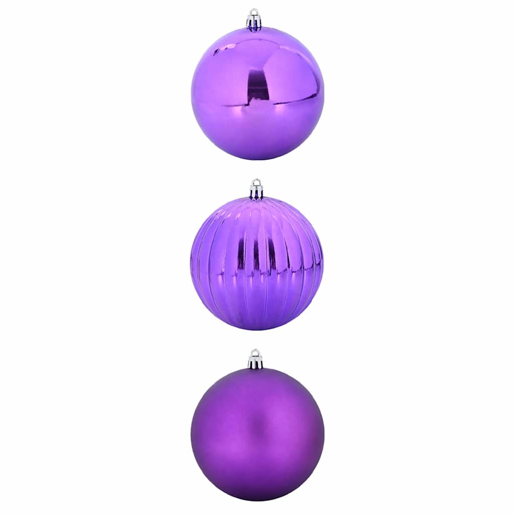 Set di palline di Natale XXL 3 pz Lillà Ø 25 cm Plastica