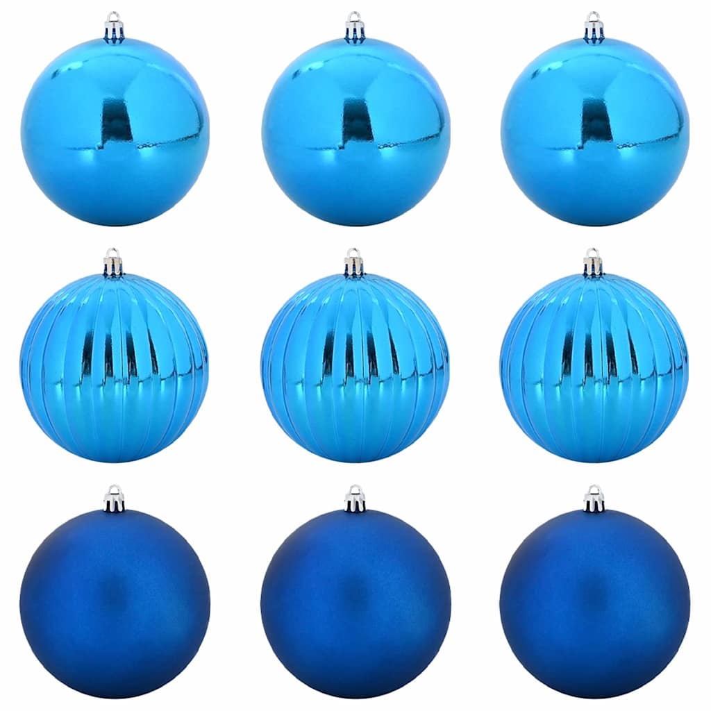 Set di palline di Natale XL 9 pz Blu Ø 15 cm Plastica