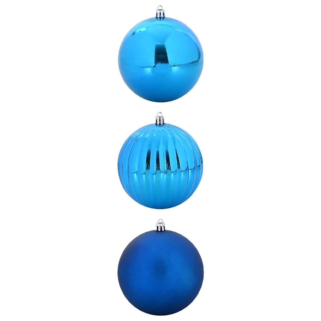 Set di palline di Natale XXL 3 pz Blu Ø 25 cm Plastica