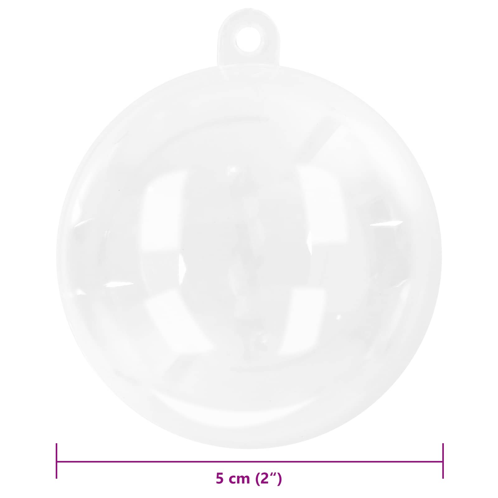 Set di Palle di Natale 50 pz Trasparente Ø 5 cm Plastica