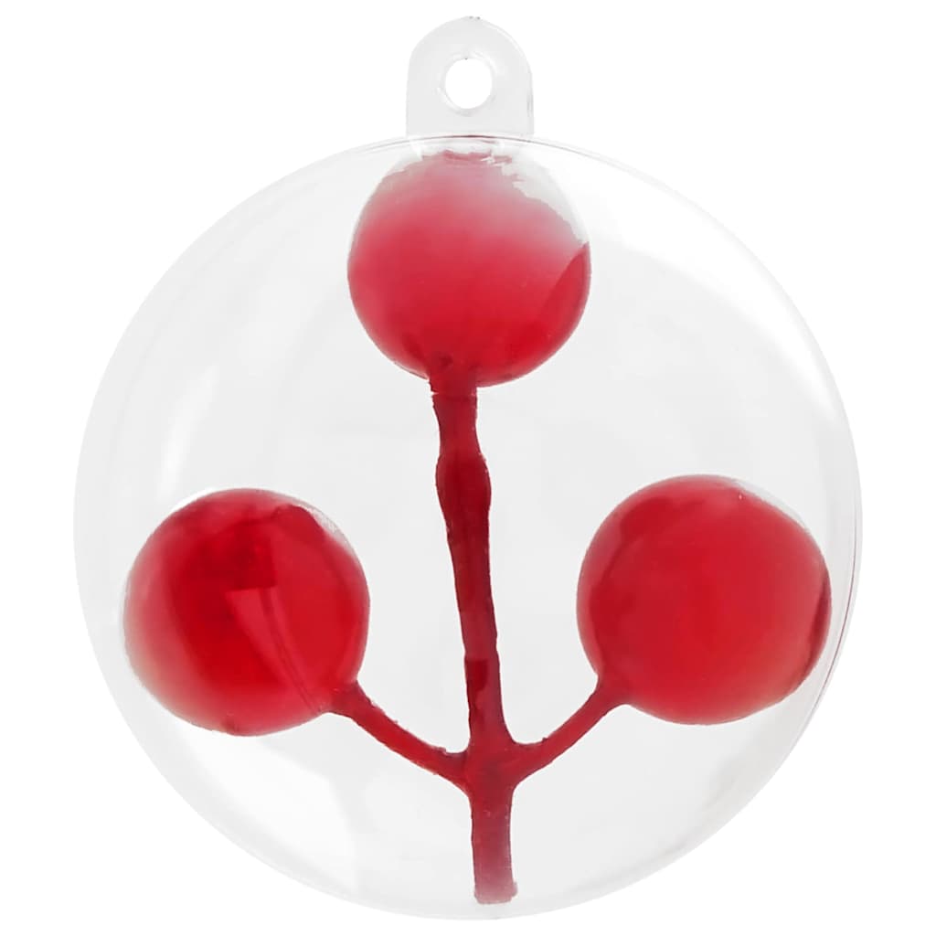 Set di Palle di Natale 25 pz Trasparente Ø 10 cm Plastica