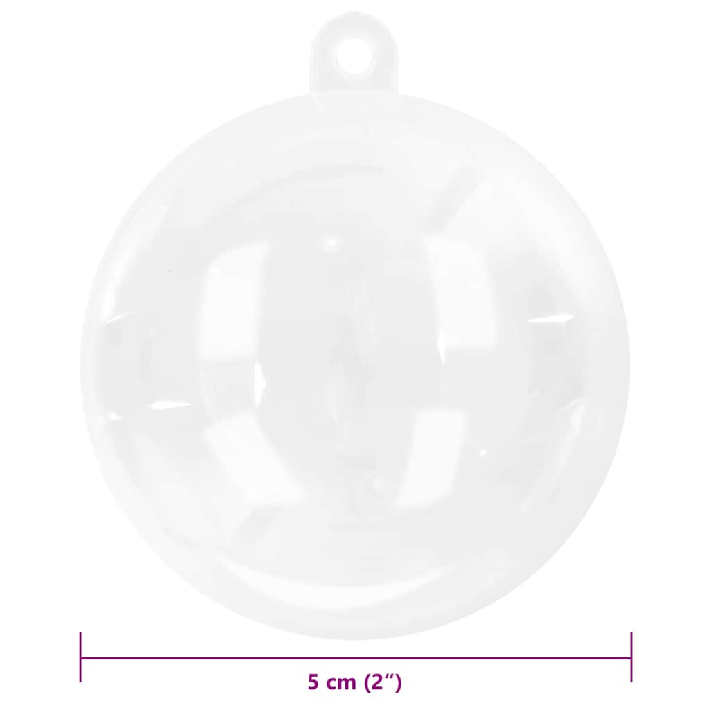 Set di Palle di Natale 200 pz Trasparente Ø 5 cm Plastica