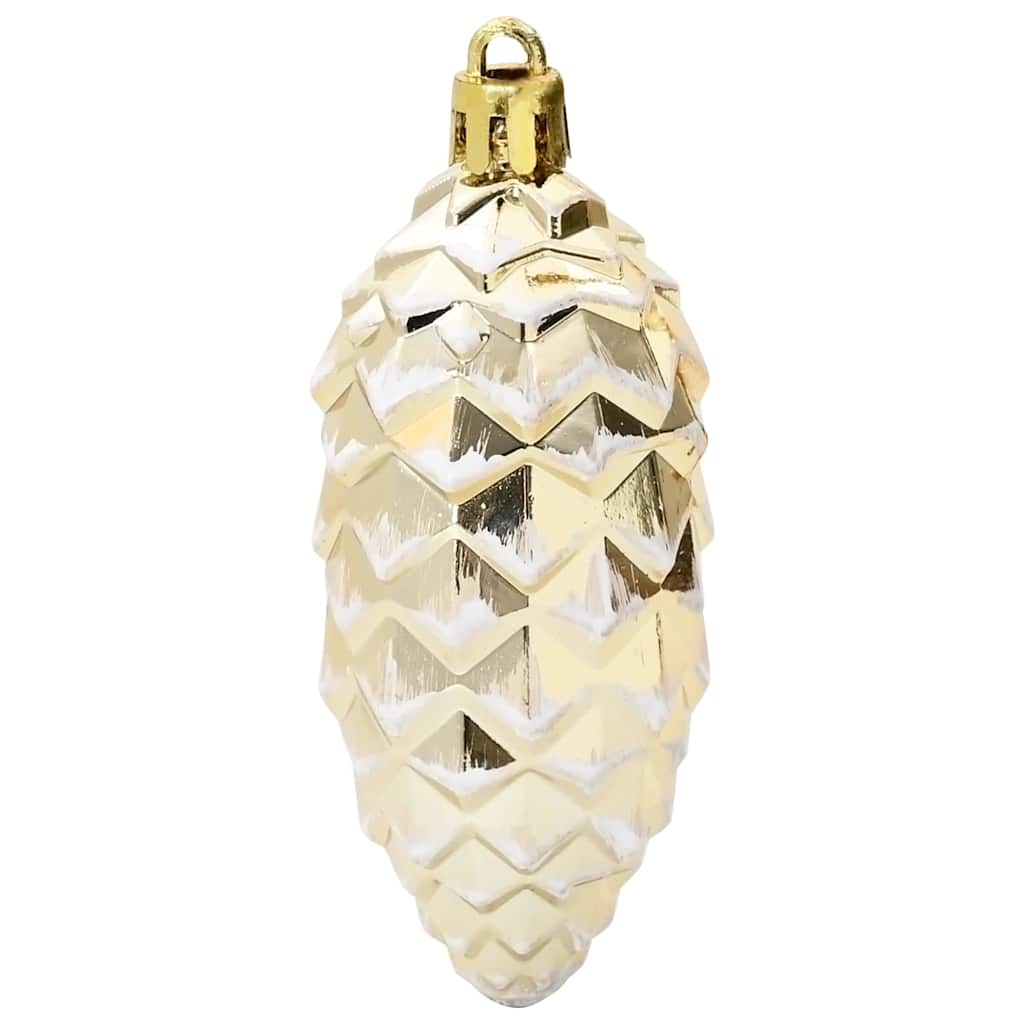 Palla di pino di Natale 40 pz Oro 4 x 9 cm Plastica