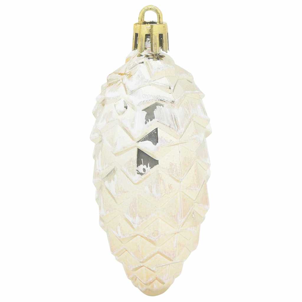 Palla di pino di Natale 40 pz Champagne 4 x 9 cm Plastica