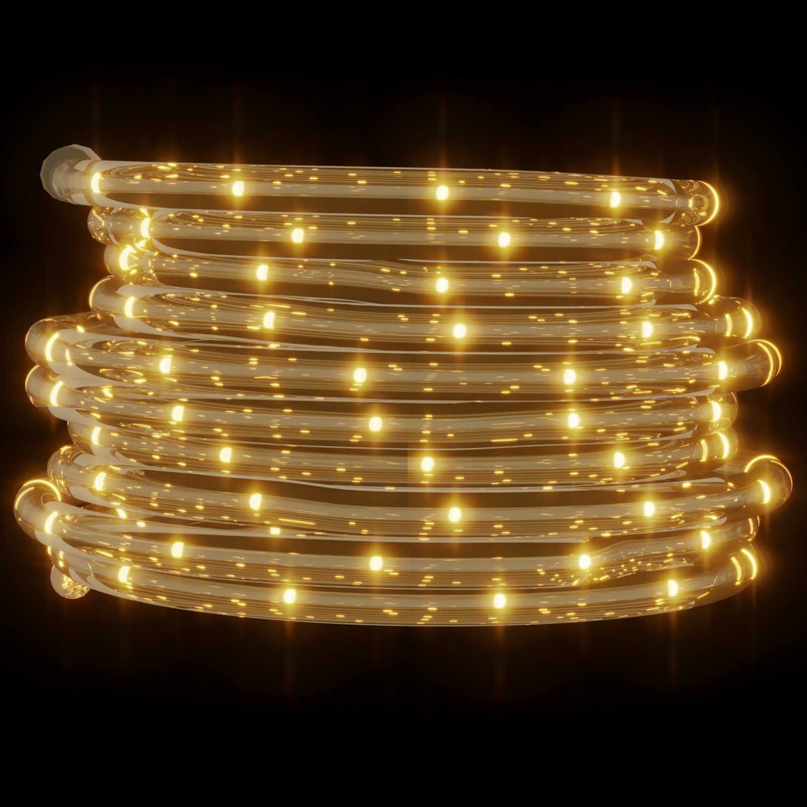 Luce a corda con luci di corda Bianco caldo 100 m PVC
