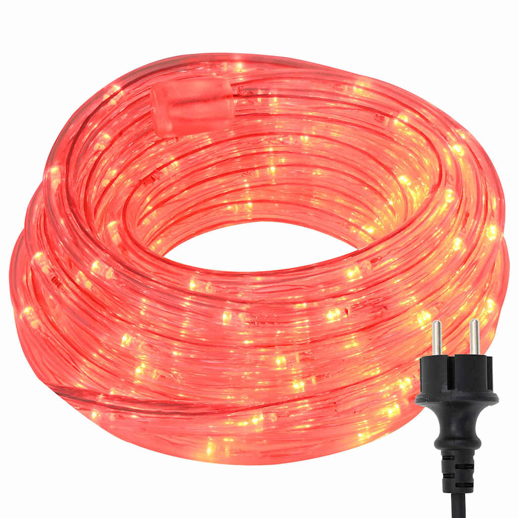 Luce a corda con luci di corda Rosso 50 m PVC
