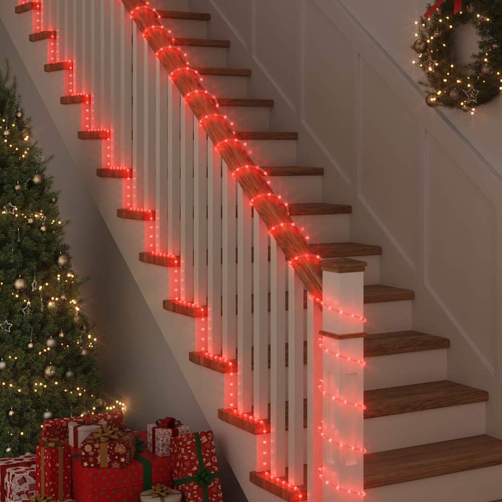 Luce a corda con luci di corda Rosso 100 m PVC