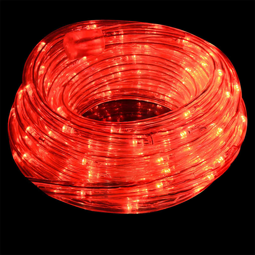 Luce a corda con luci di corda Rosso 100 m PVC
