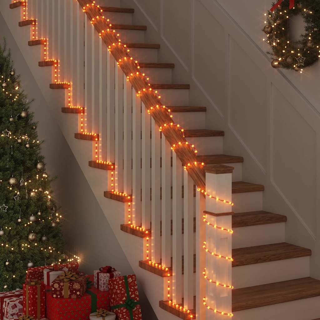 Luce a corda con luci di corda Bianco caldo 50 m PVC