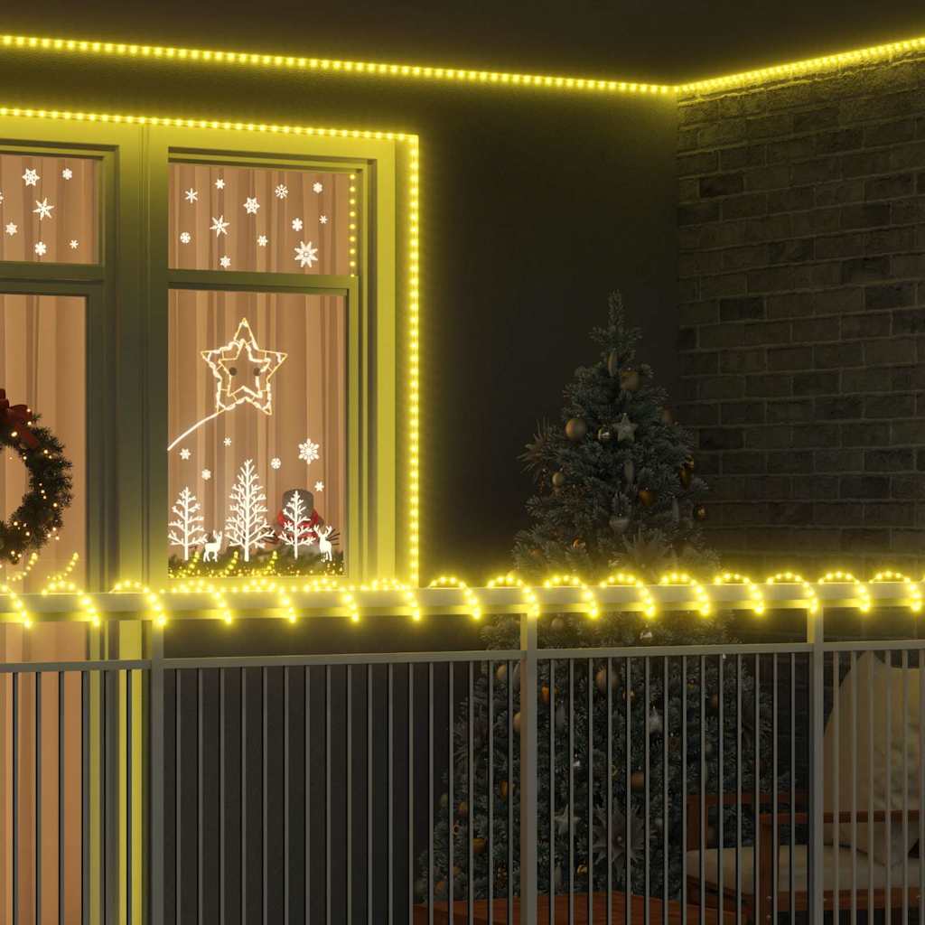 Luce a corda con 480 LED Bianco caldo 20 m PVC