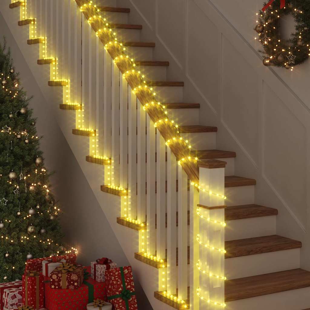 Luce a corda con 480 LED Bianco caldo 20 m PVC