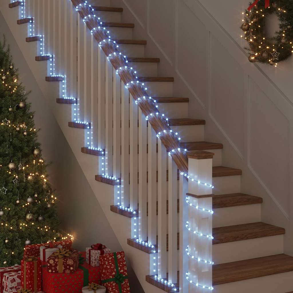 Luce a corda con 240 LED Bianco Freddo 10 m PVC
