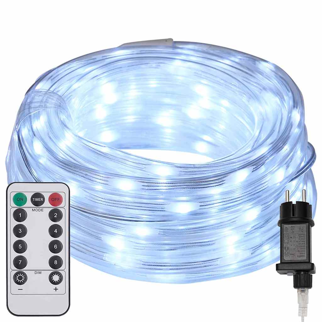 Luce a corda con 480 LED Bianco Freddo 20 m PVC