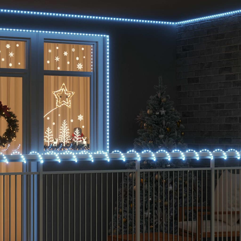 Luce a corda con 1200 LED Bianco Freddo 50 m PVC