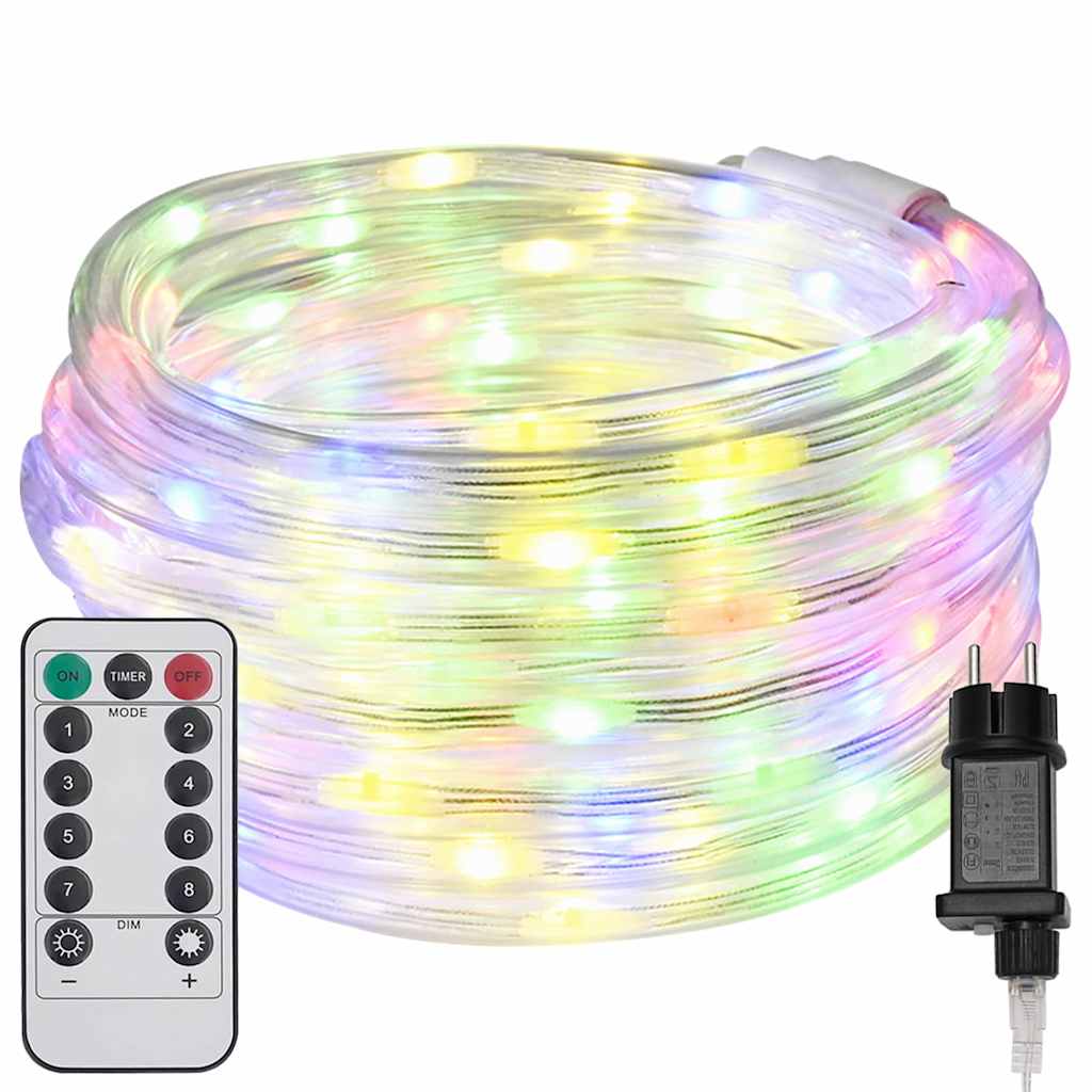 Luce a corda con 240 LED Multicolore 10 m PVC