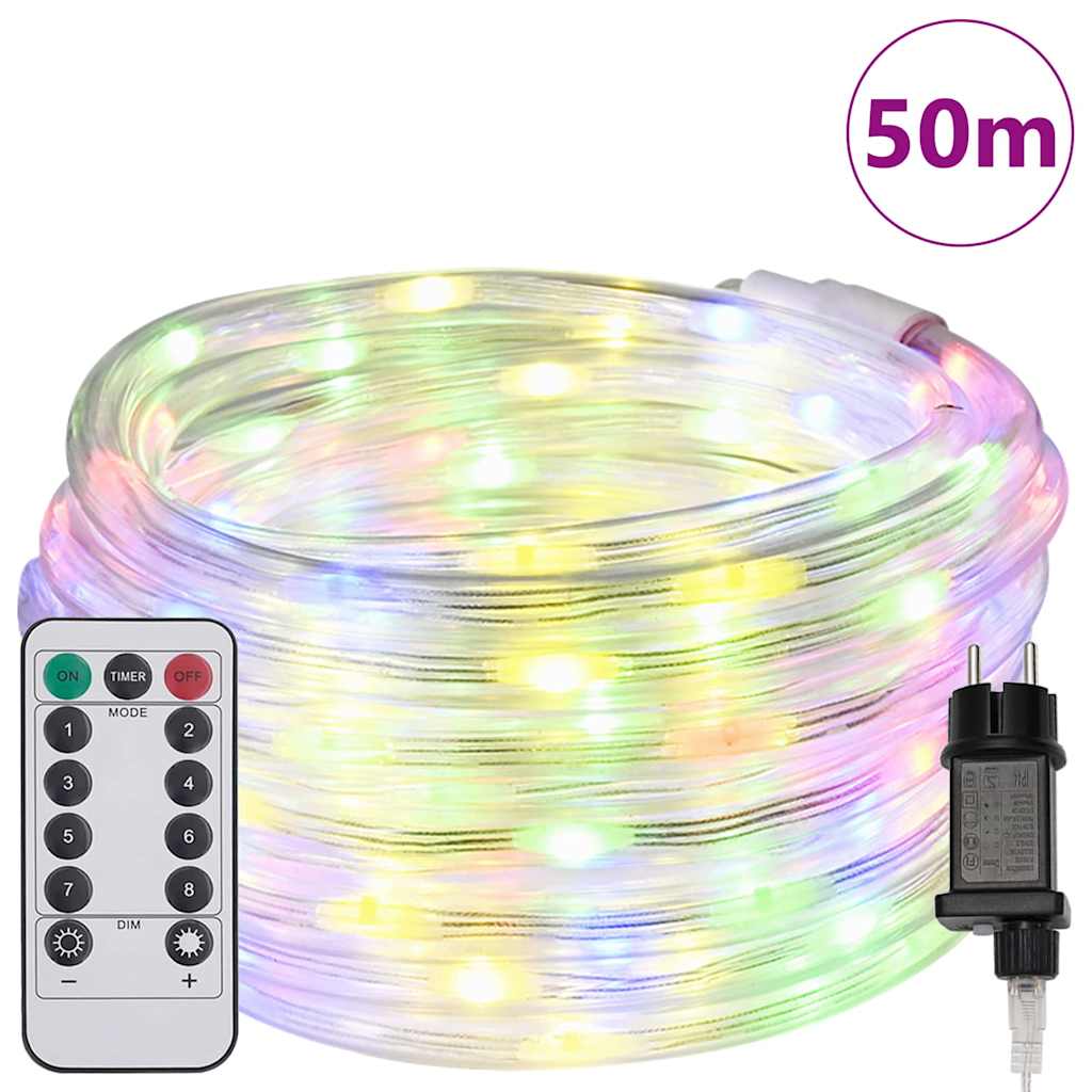 Luce a corda con 1200 LED Multicolore 50 m PVC