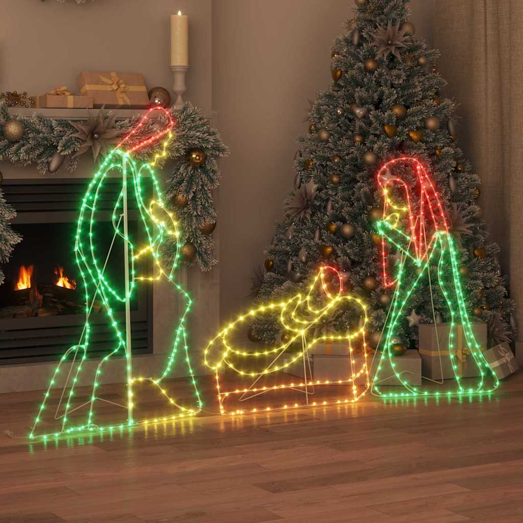 Scena natalizia illuminata Multicolore 112 x 71,5 cm PVC