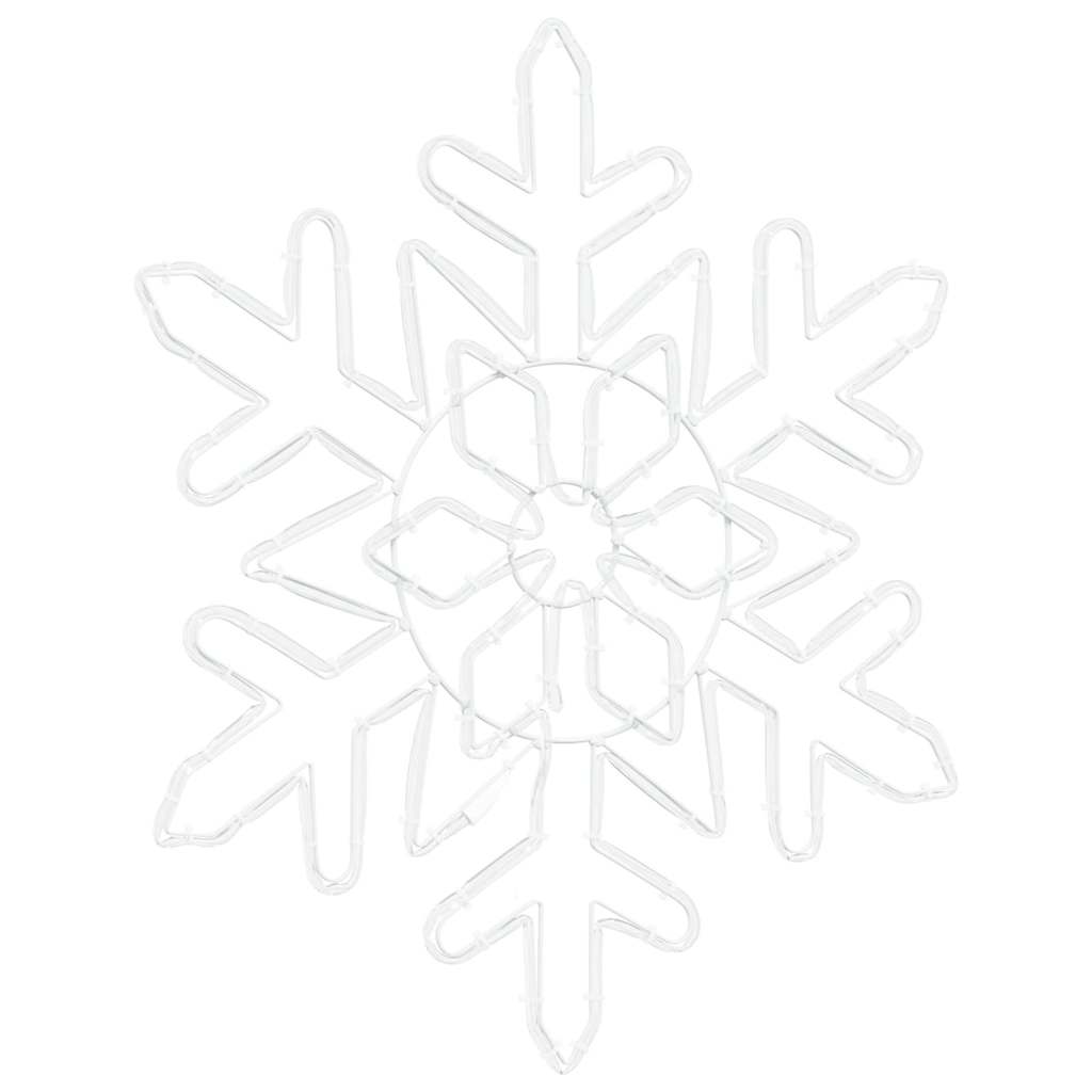 Fiocco di Neve di Natale 156 LED Blu 55,5 x 55,5 x 0,75 cm PVC