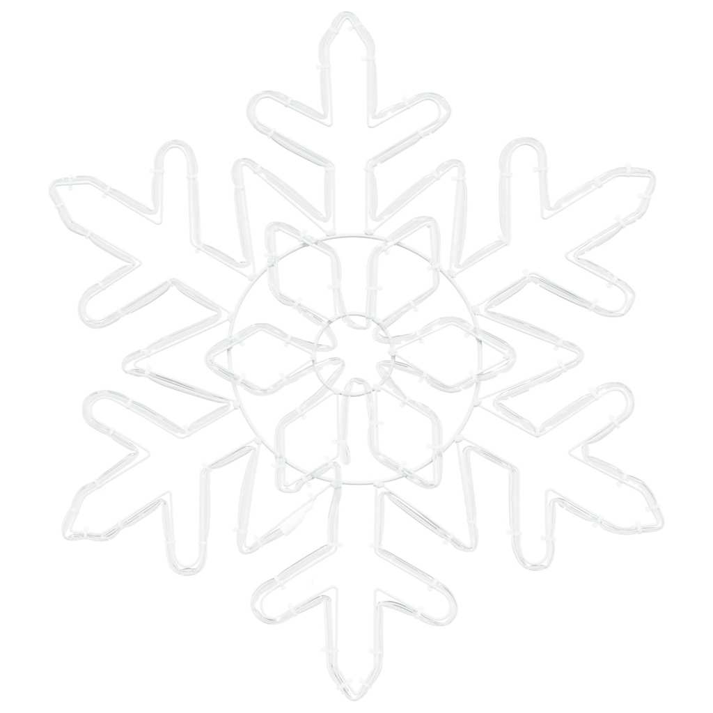 Fiocco di Neve di Natale 156 LED Blu 55,5 x 55,5 x 0,75 cm PVC
